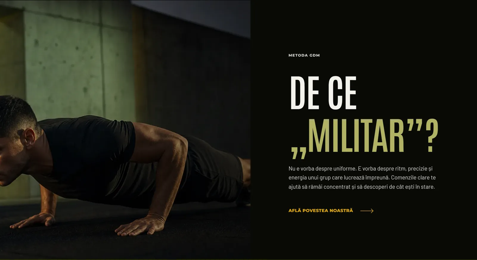 La sezione che spiega perché il metodo si chiama militare