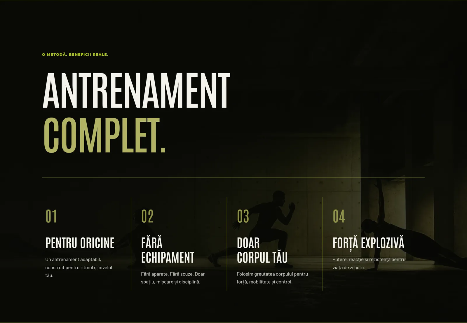I quattro punti dell’allenamento completo, numerati